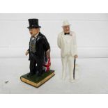 2x Sir Winston Churchill ornaments; Royal Doulton HN3057 and Manor Limited Editions by Ray Noble no.