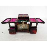 Oriental inspired fold out jewellery box with musical feature