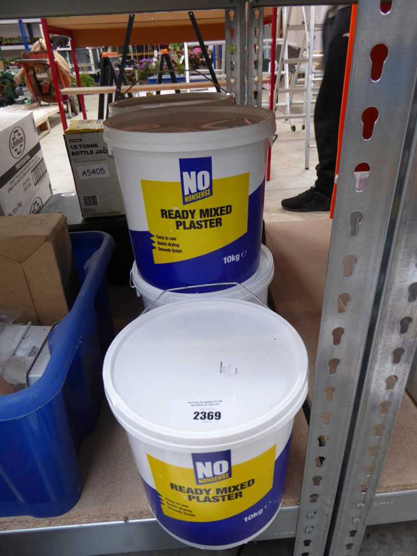 +VAT 5 x 10kg tubs of ready mix plaster