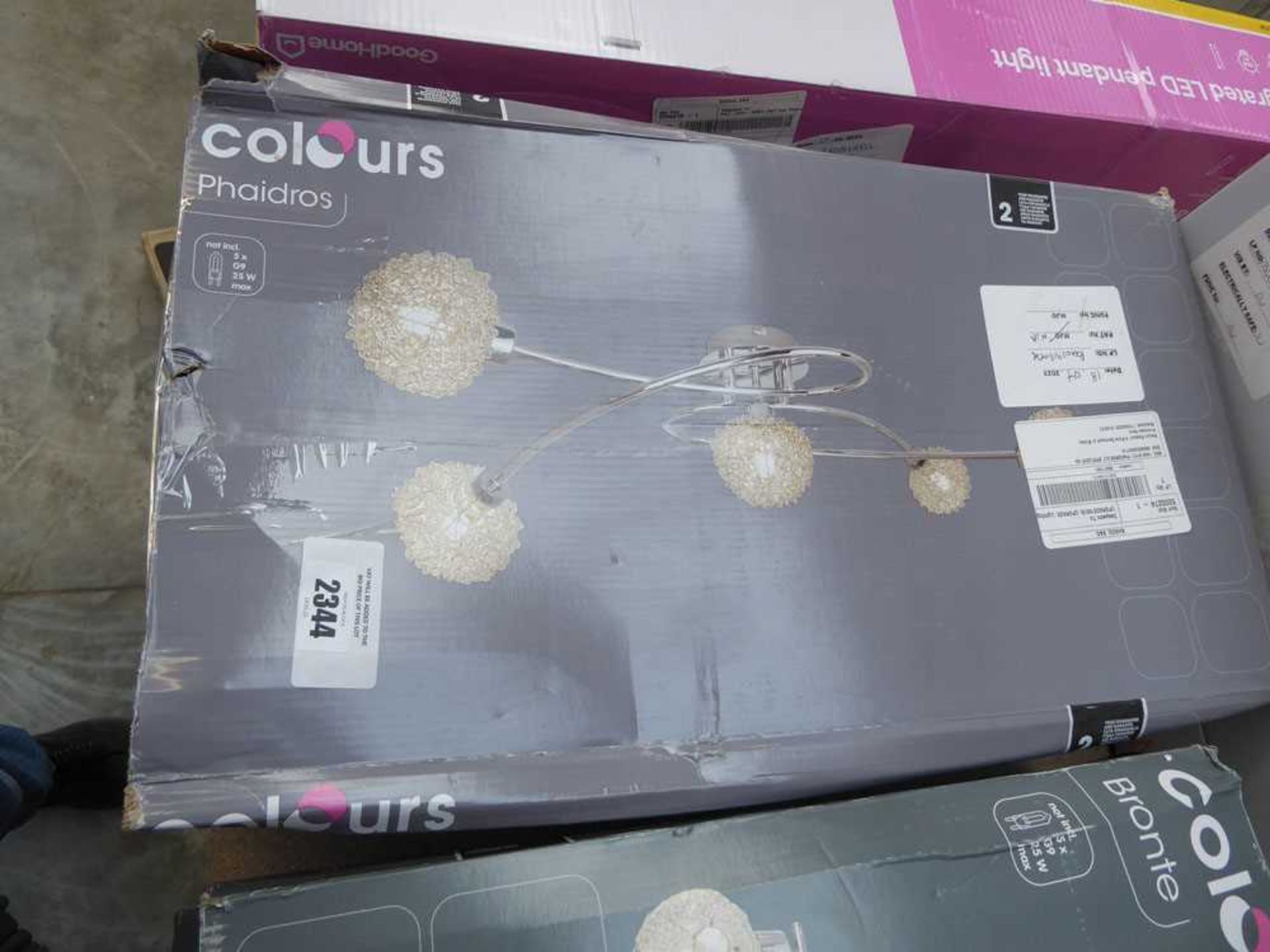 +VAT Boxed Roma 5-light ceiling light, together 2 boxed 4 -light ceiling lights - Image 2 of 4