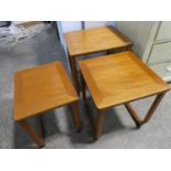 Nest of 3 teak coffee tables by Parker Knoll