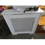 +VAT Small white lattice front radiator cover