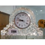 Waterford Crystal mantle clock