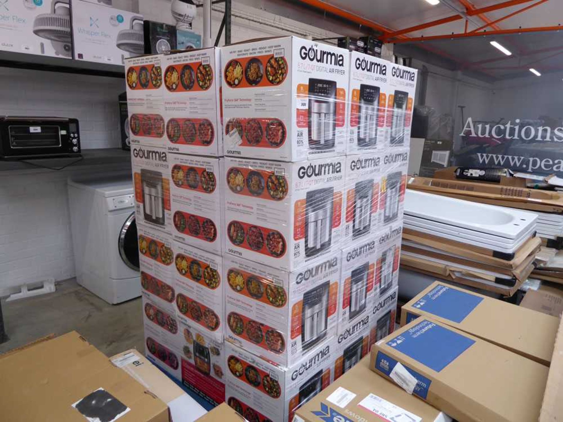 +VAT Pallet containing 36 boxed Gourmia 6.7L digital air fryers