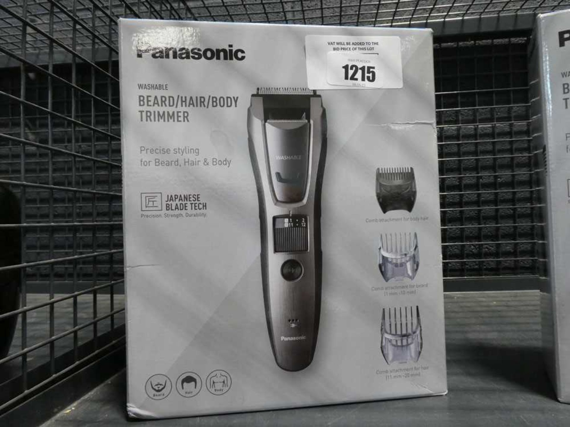 +VAT Panasonic beard and hair trimmer, boxed