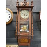 Mahogany cased wall clock by J.G. Graves, Sheffield
