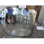 +VAT Large organically shaped wall mirror