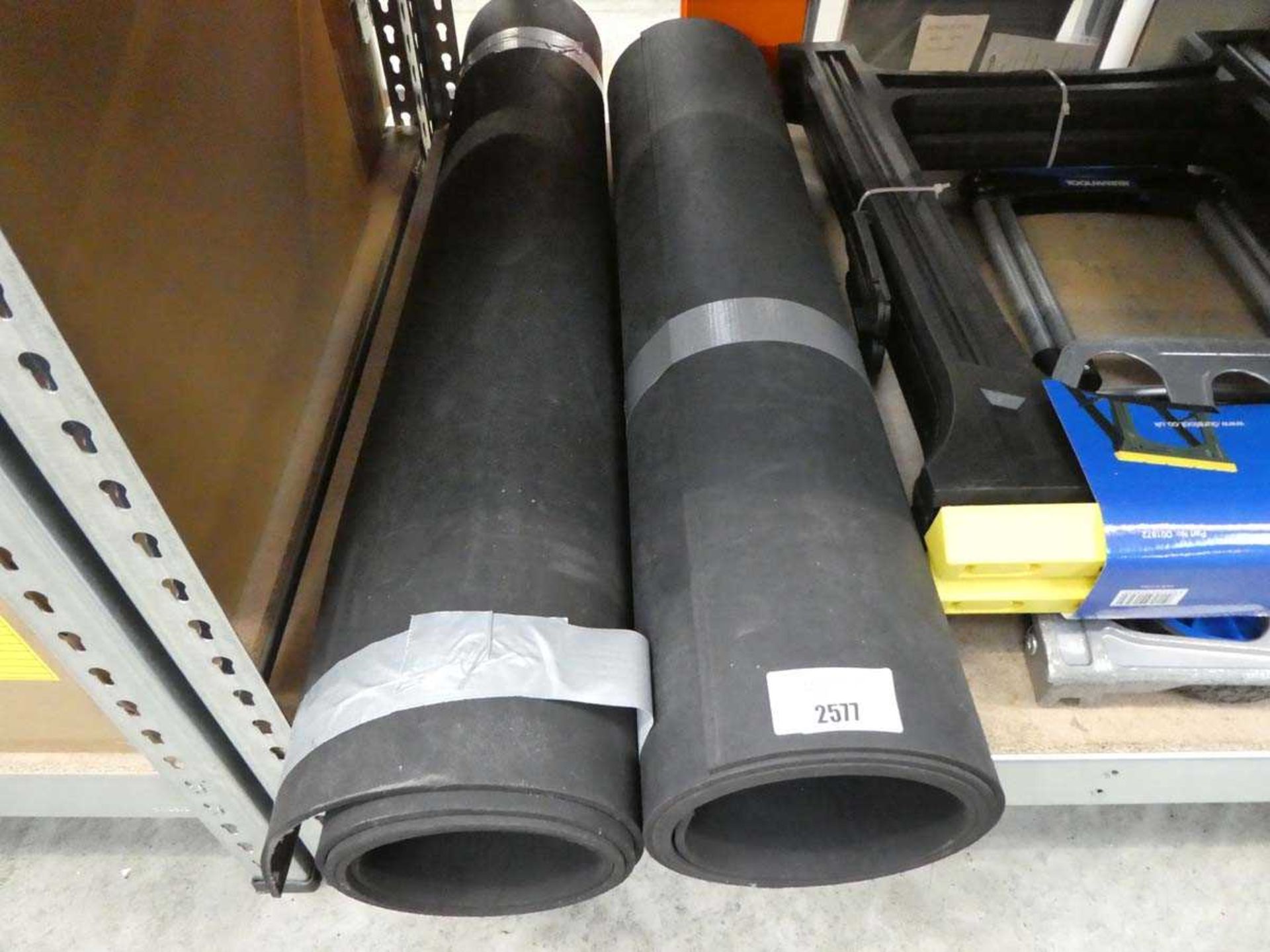 +VAT 2 rolls of heavy duty rubber matting