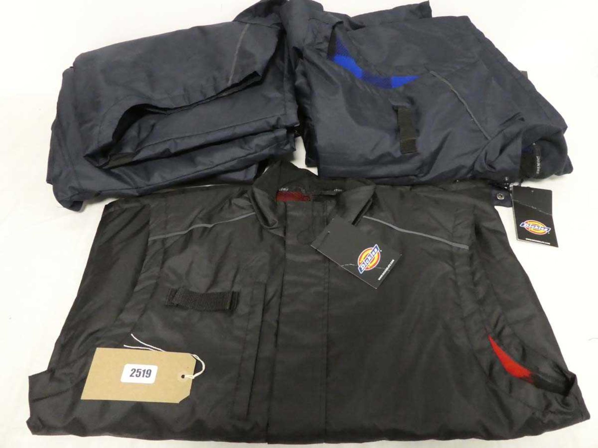 +VAT 5 mens Dickies work gilets in navy or black (all size XL)