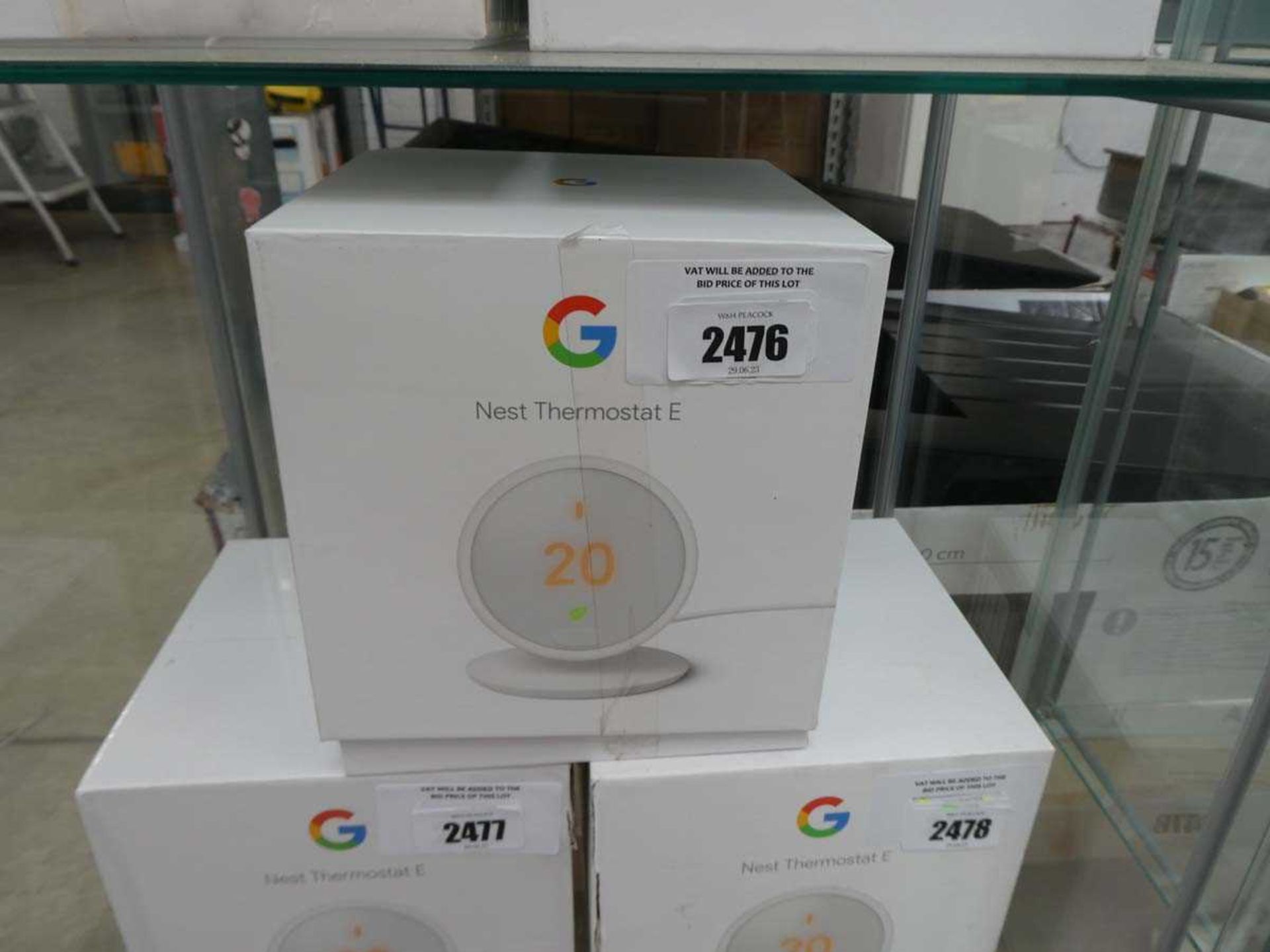 +VAT Boxed Google Nest thermostat E