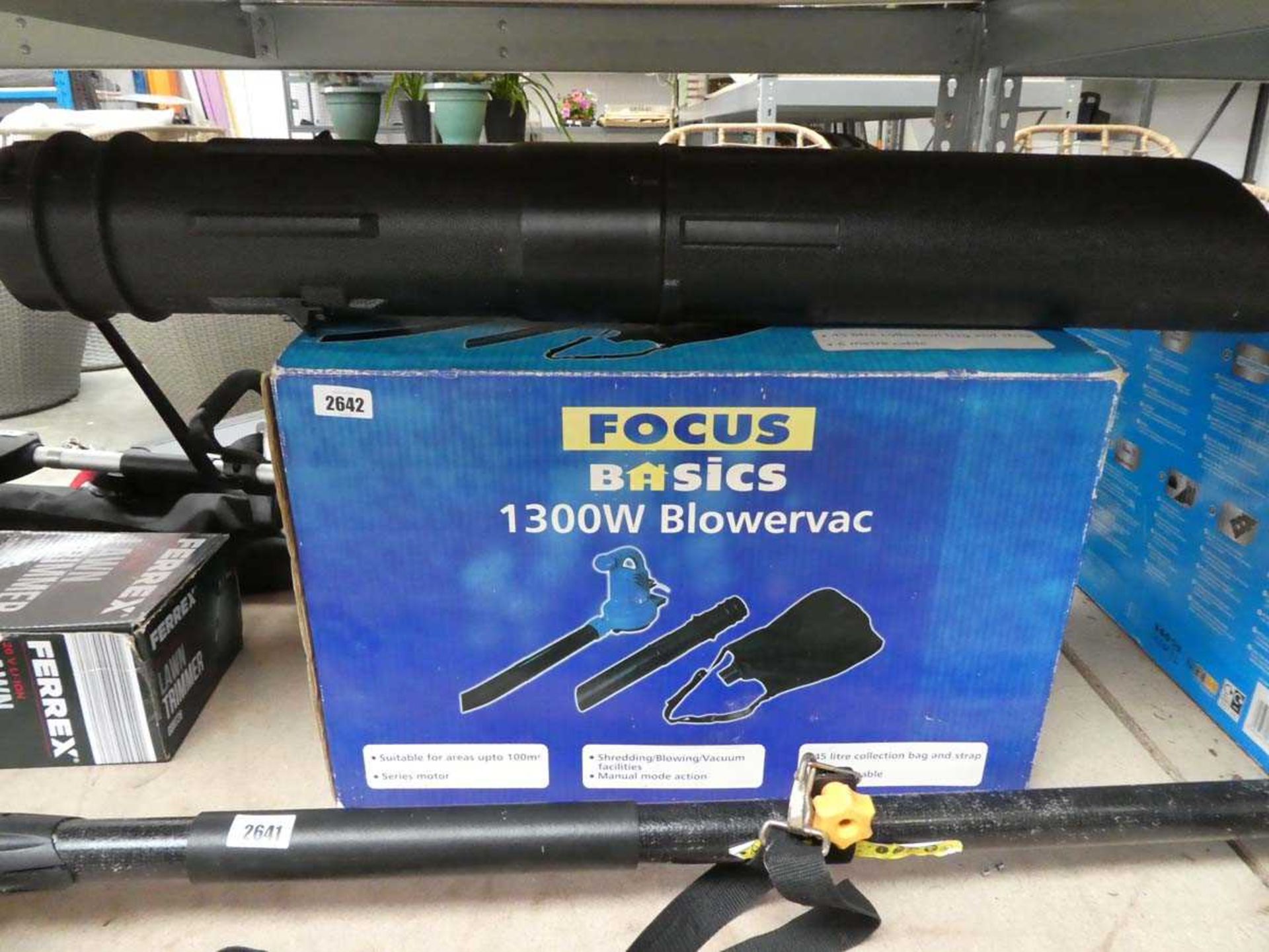 Boxed Focus Basics electric blower vacuum