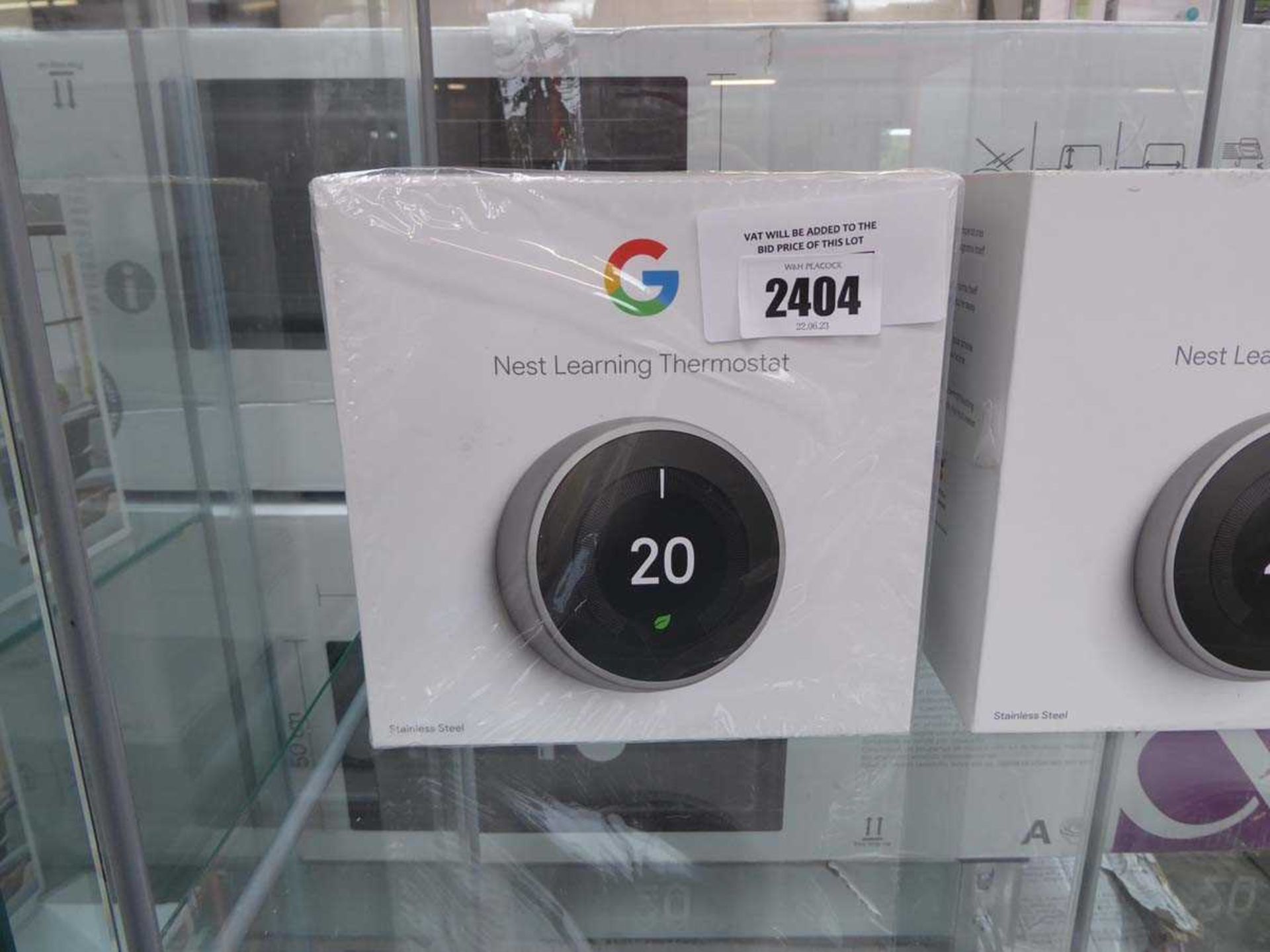 +VAT Boxed Google Nest learning thermostat