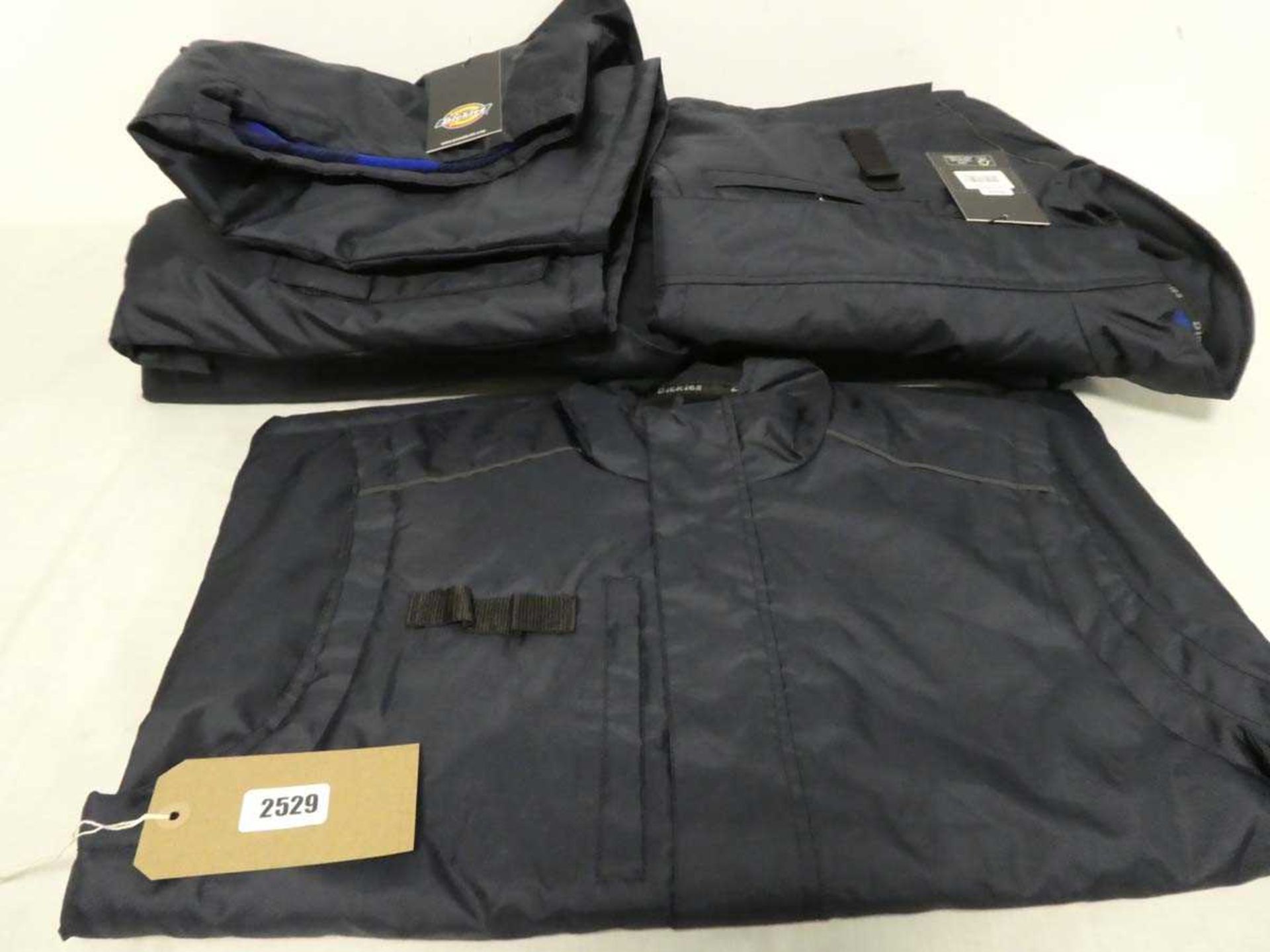 +VAT 5 mens Dickies work gilets in navy (size L)