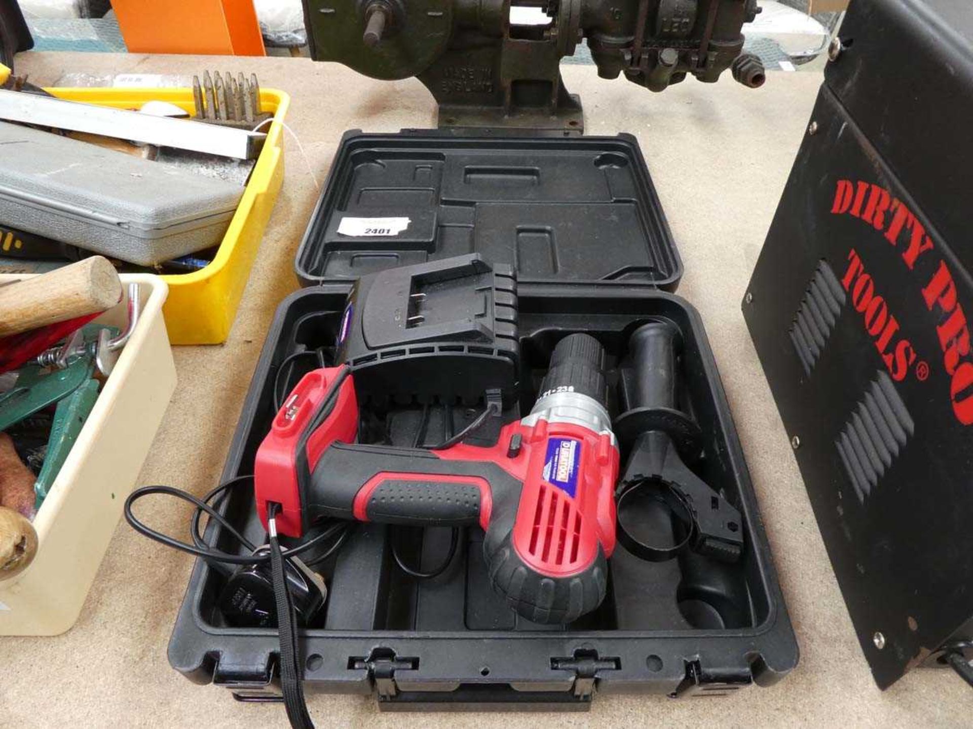 +VAT Cased cordless drill (no battery) with charger