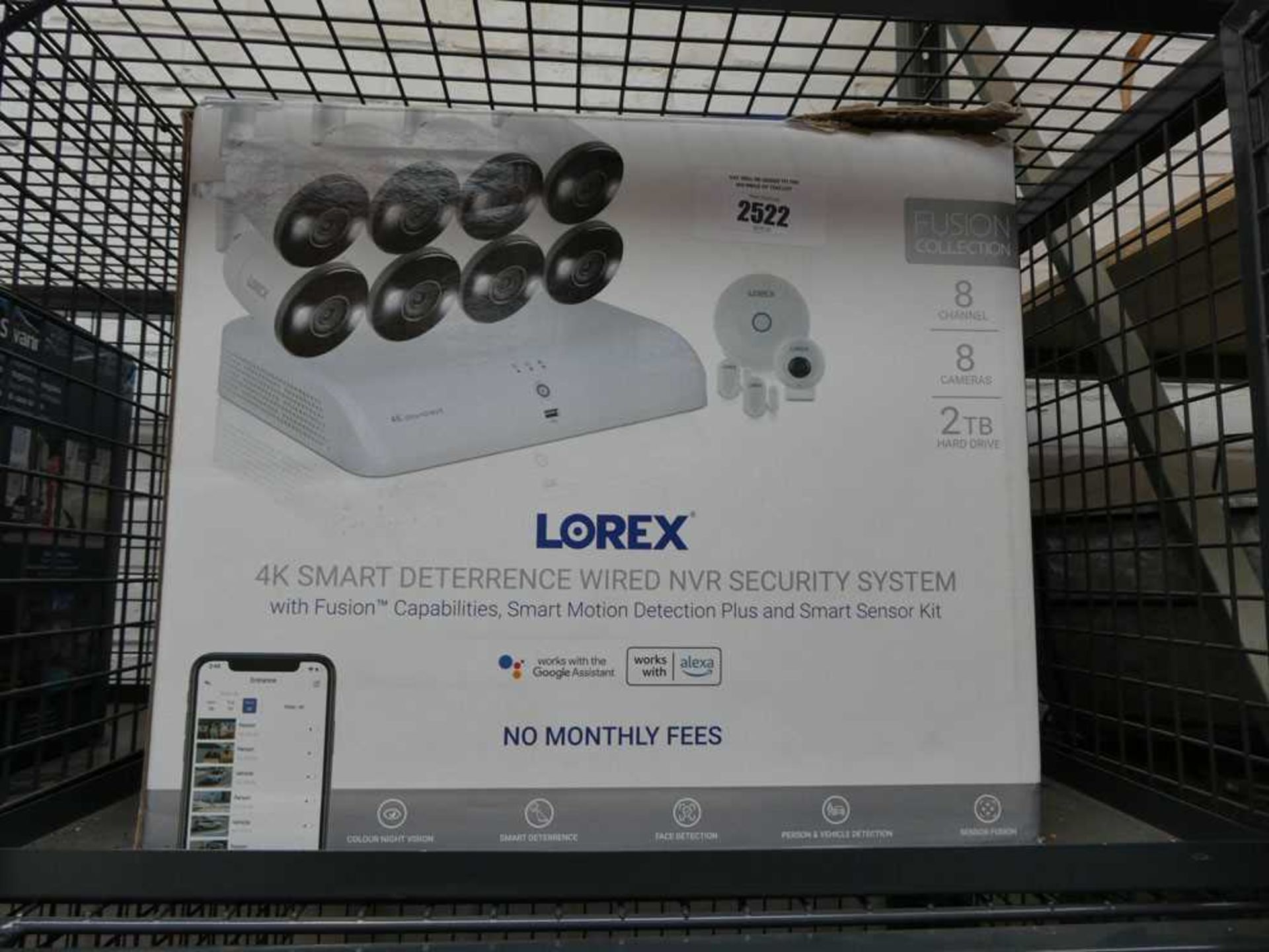 +VAT Boxed Lorex 4K Smart deterrence wired NVR 8 channel security system