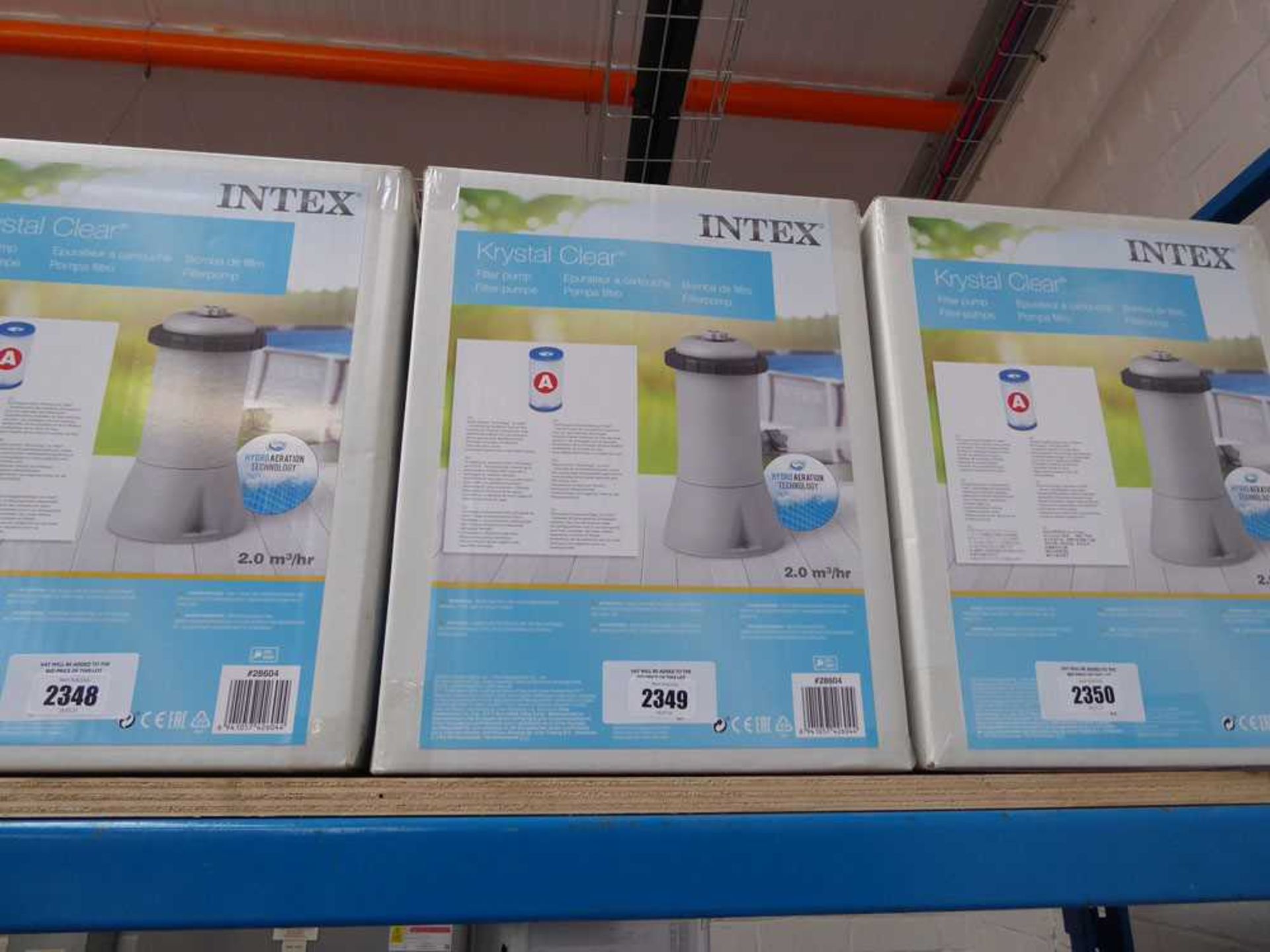 Boxed Intex Crystal Clear filter pump