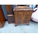Georgian style small 2 over 3 chest of drawers
