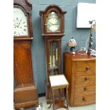 Mahogany cased grandfather clock