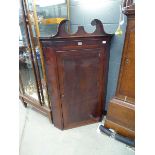 Georgian mahogany single door corner cupboard