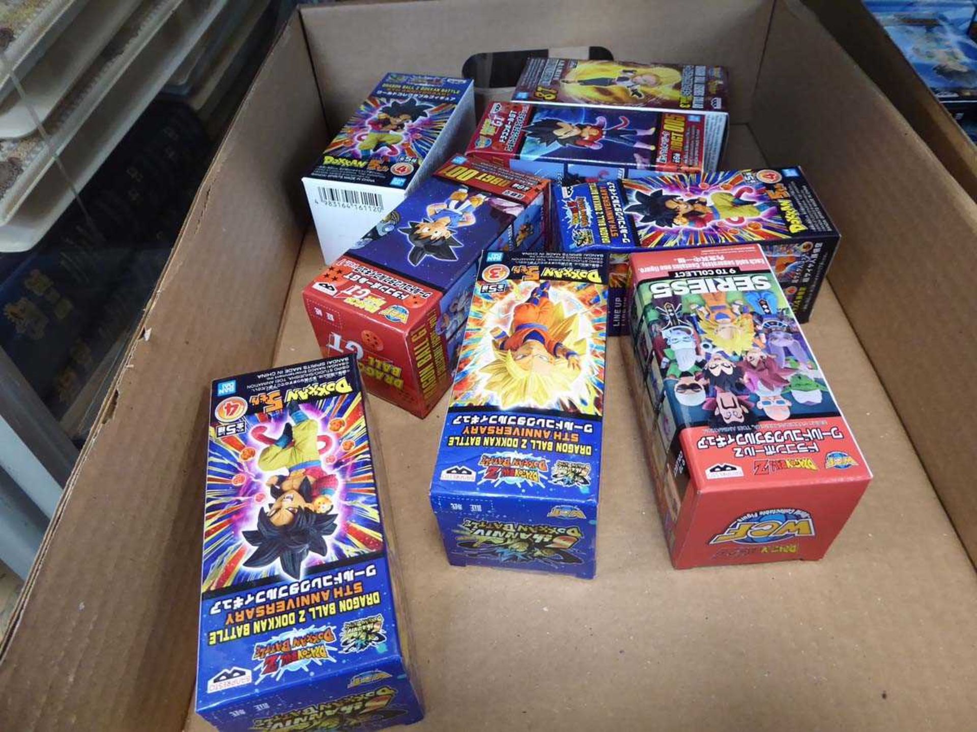 Box of Dragon Ball collectable figures
