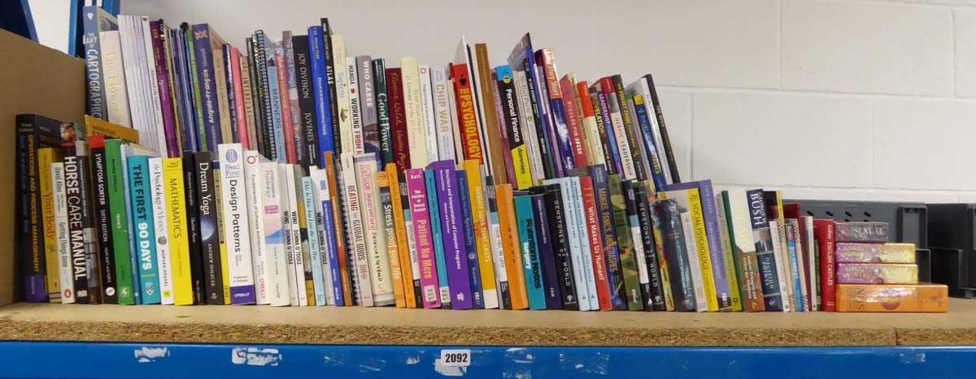 Part of shelf of reference books