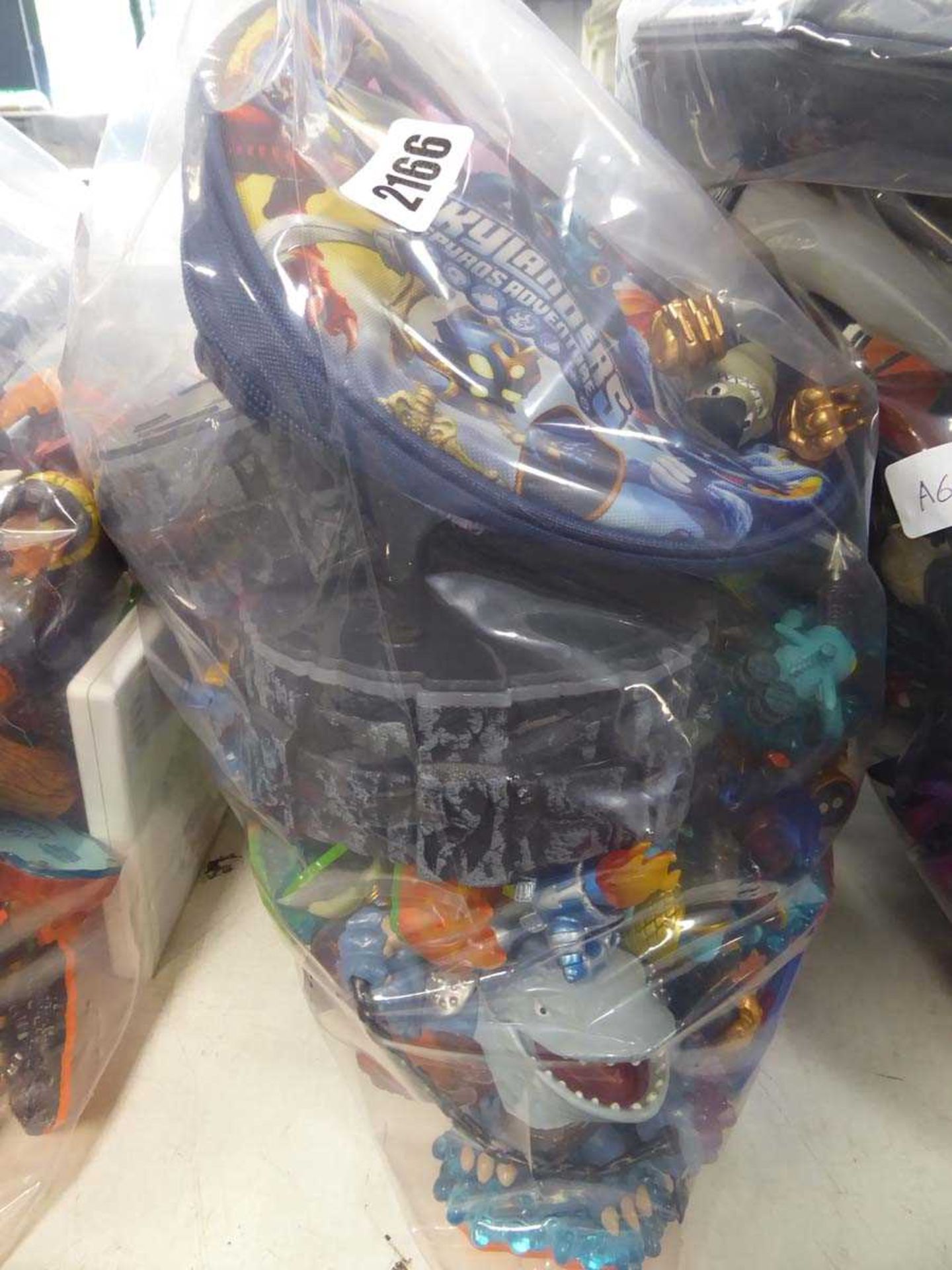 Bag of Skylander accessories