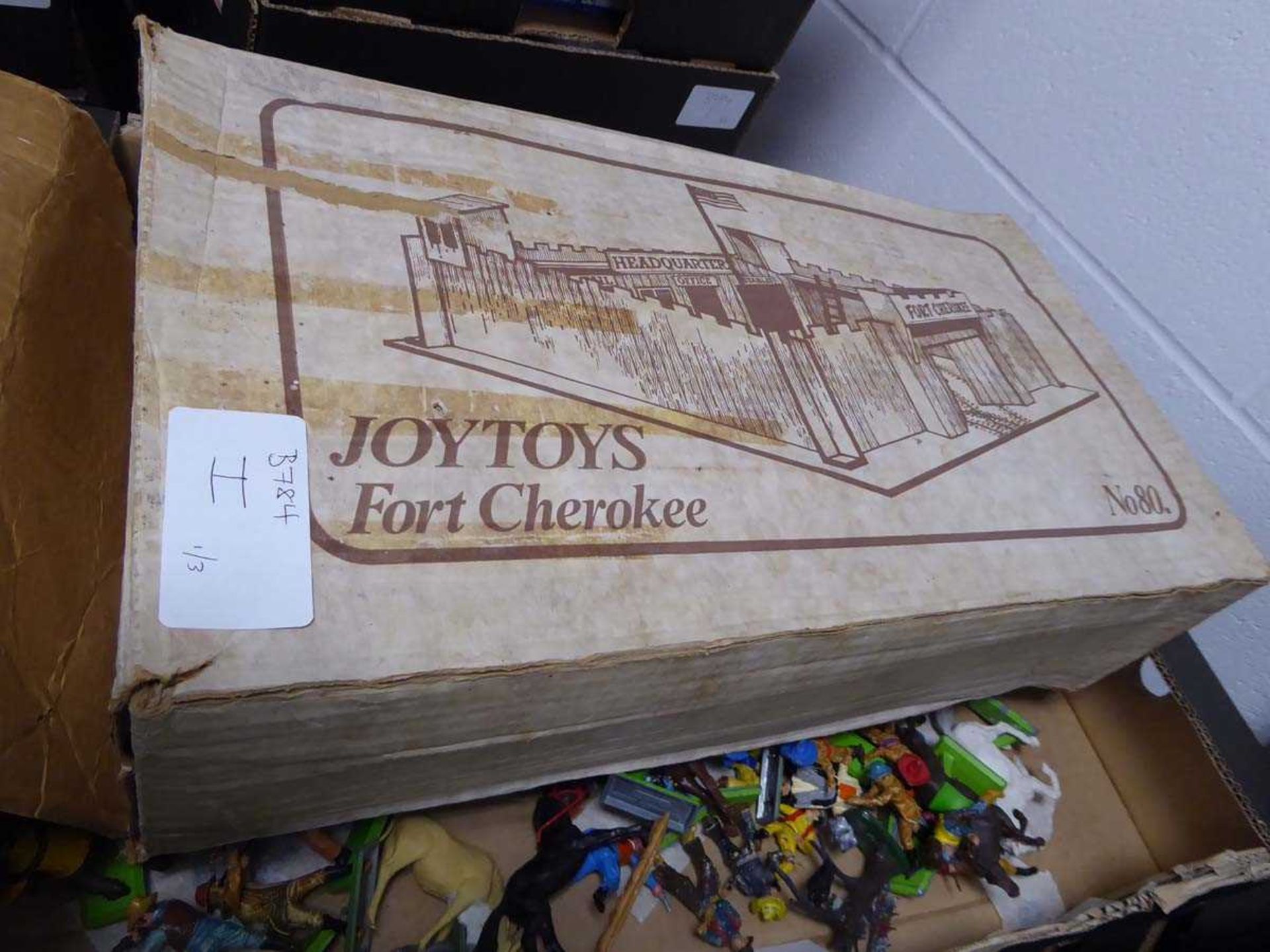 (I) 3 boxes of Britain's Deetail and other figures of Cowboys and Indians, and boxed JoyToys Fort