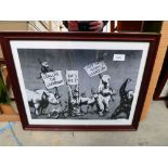 Banksy print, Protesting Animals