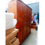 4-door pine wardrobe