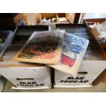 Two boxes containing children's comics