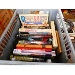 Box containing automobile reference books