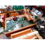 Oak and glazed table top display cabinet