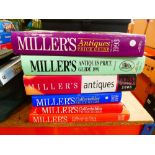 Six volumes of Miller's collectors guides