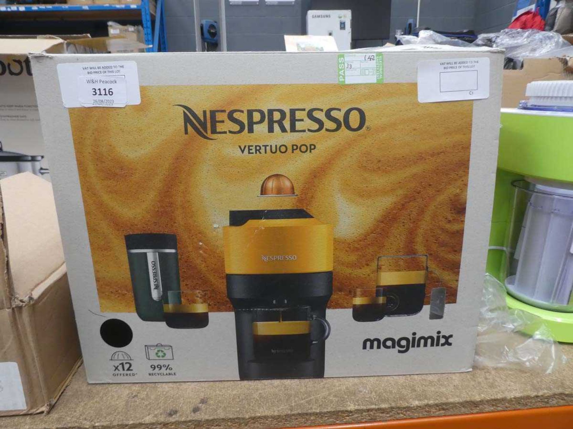 +VAT Nespresso Magimix coffee machine