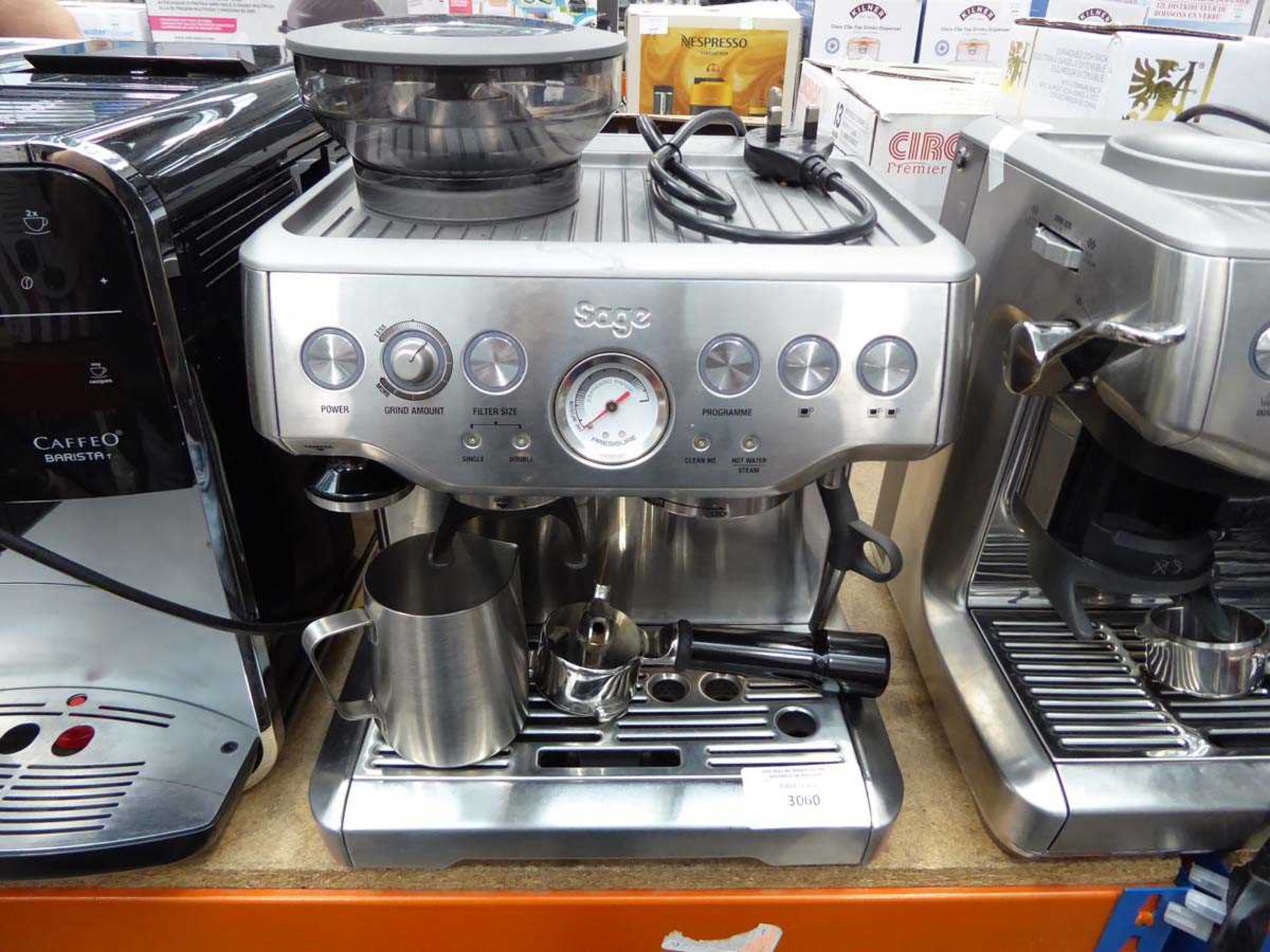 +VAT Unboxed Sage Barista Express coffee machine