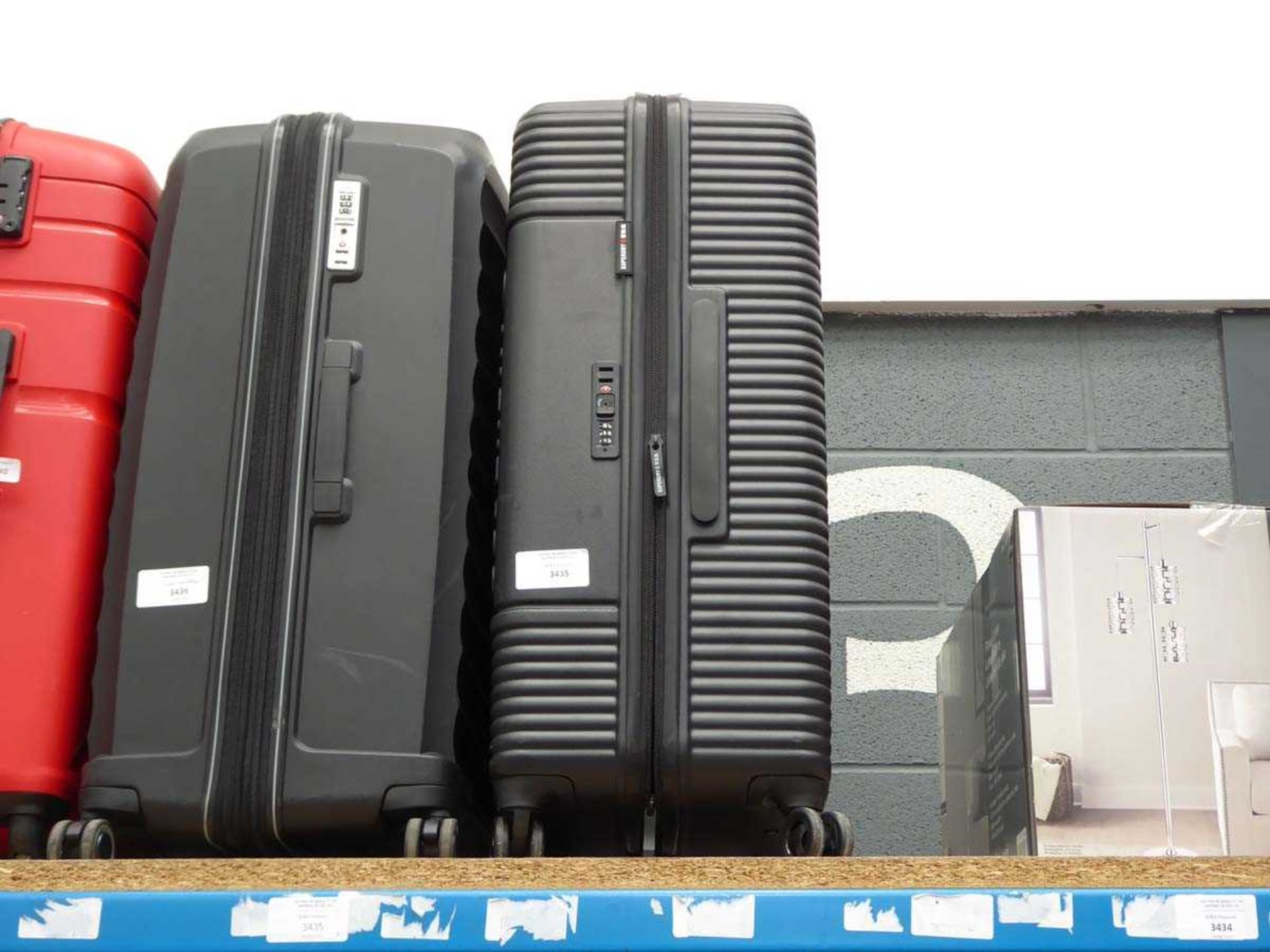 +VAT 3-piece Superdry hard shelled suitcase set