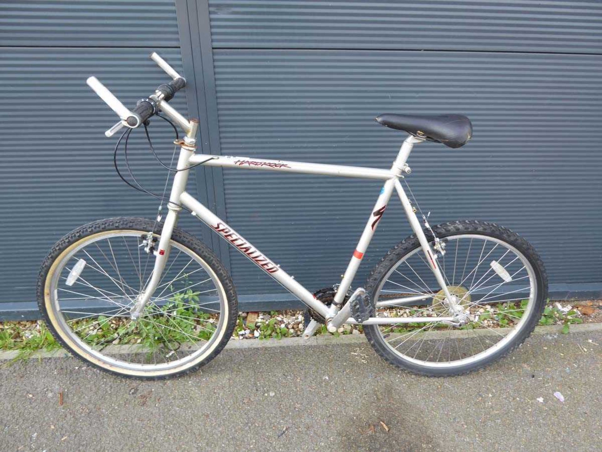 Silver specialised mountain bike