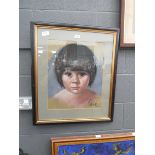 Painting of a Vietnamese child