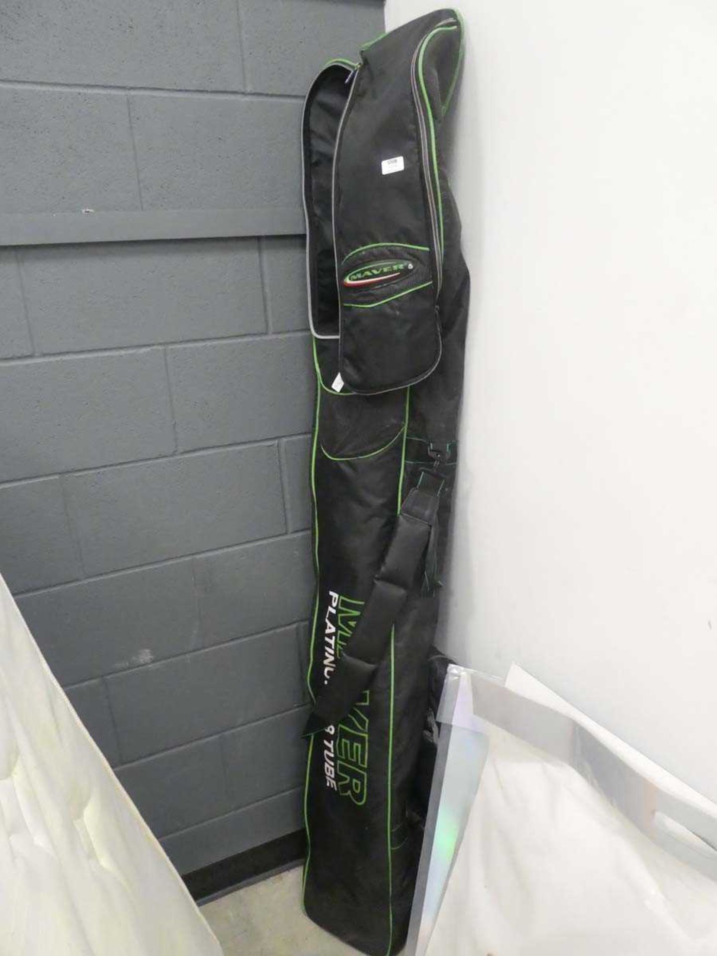 Maver fishing bag and fishing poles