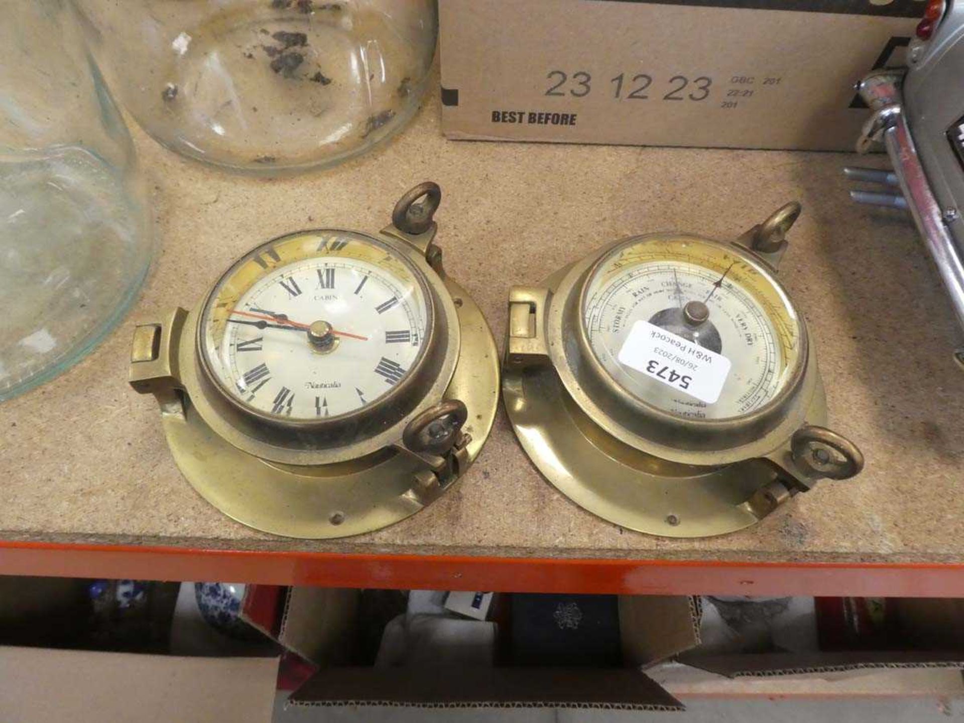 2 replica nautical barometers