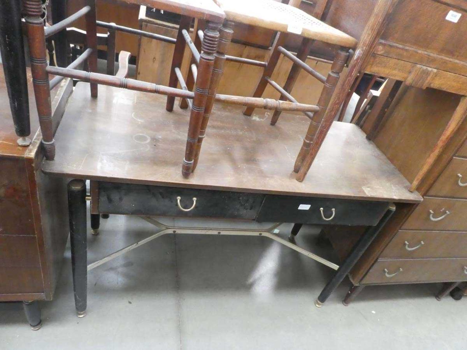 Mid-20th century chest of 5 drawers, chest of 4 drawers, coffee table and side table - Image 2 of 3