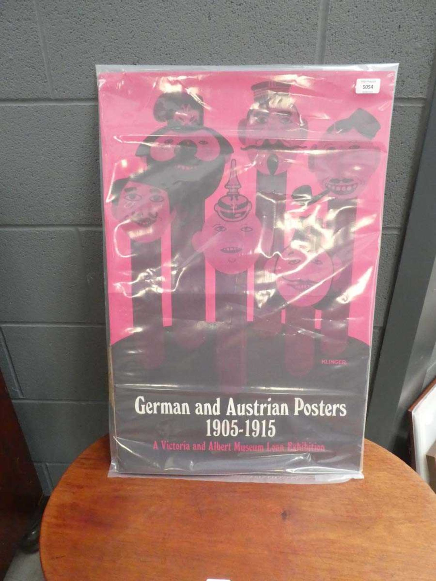 'German and Austrian Posters 1905-1915, A Victorian and Albert Museum Loan Exhibiton' poster,