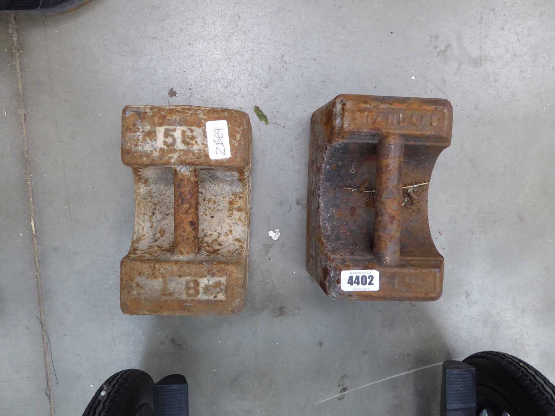 2 x 56lbs weights