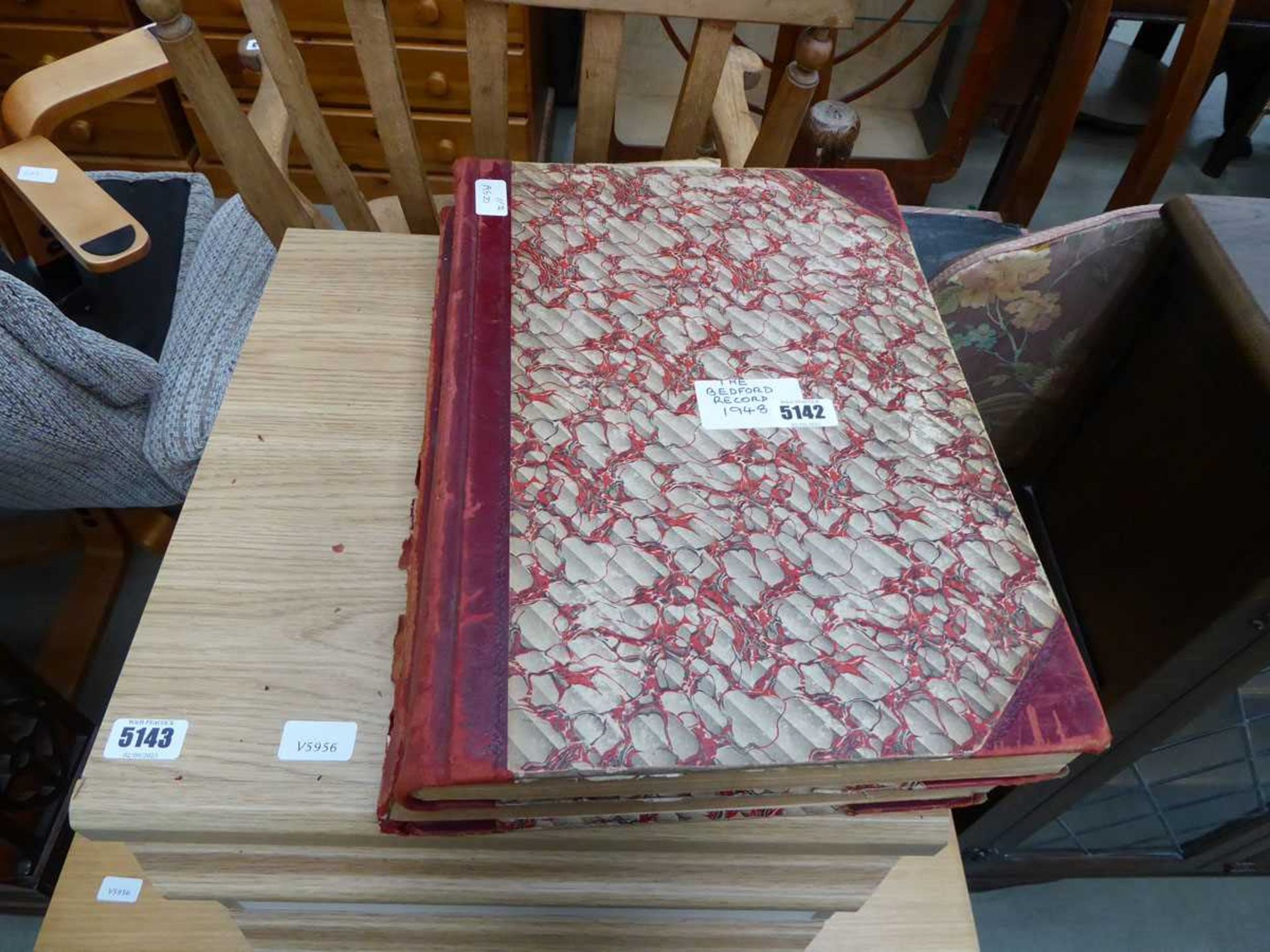 2 x volumes of The Bedford Record, dated 1948 & 1949