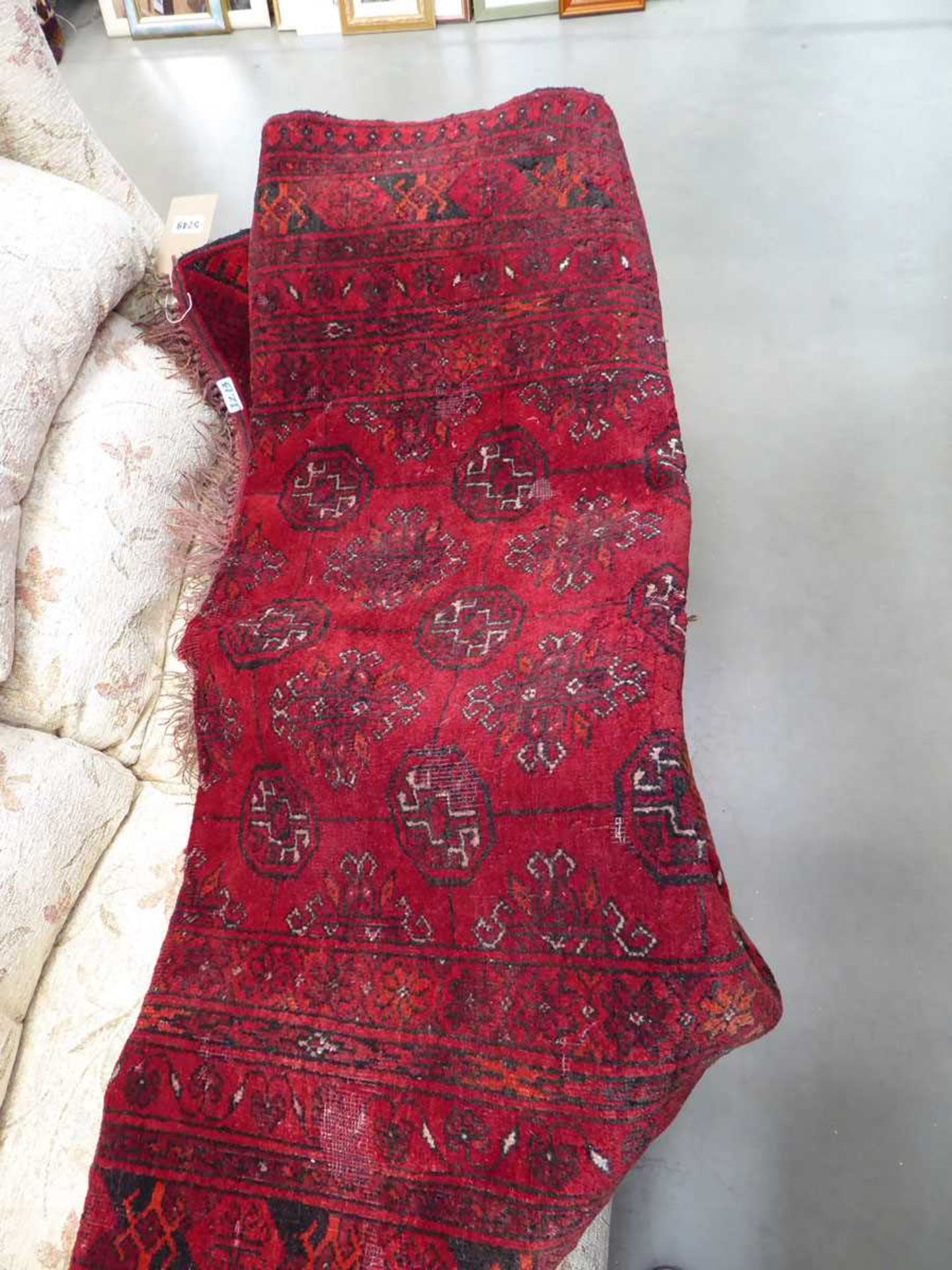 Red Bokhara mat