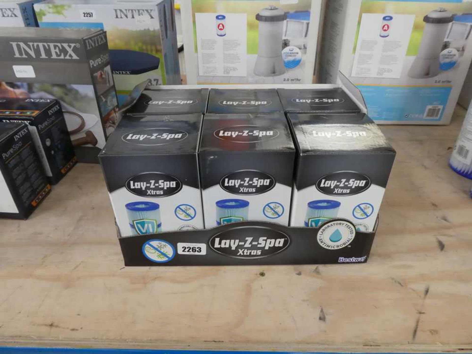 6 x boxed Lay Z Spa V1 filters