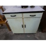 1960's enamel topped pantry cupboard