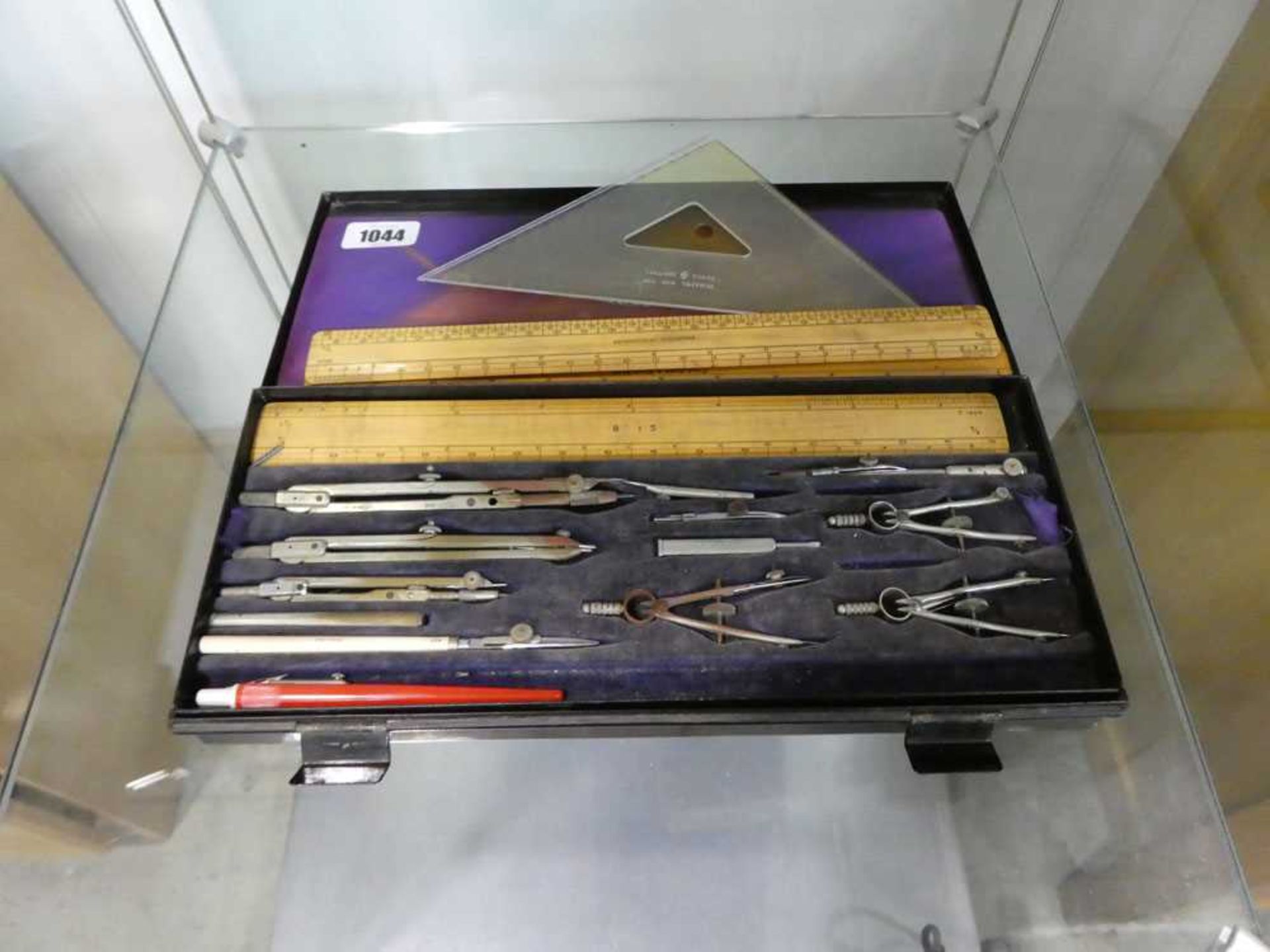 Metal cased set of drawing instruments by A G Thornton Ltd, Manchester - Image 2 of 2