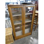 Reproduction glazed front bookcase