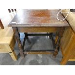 Early 20th Century wooden side table